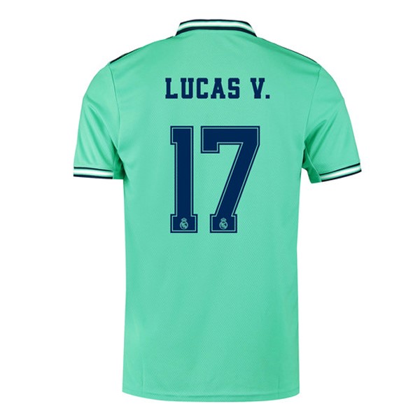 Trikot Real Madrid NO.17 Lucas V. Ausweich 2019-20 Grün Fussballtrikots Günstig